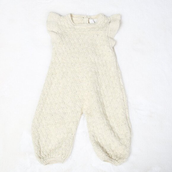 Quincy Mae Mira Heathered Knit Romper - Picture 1 of 9
